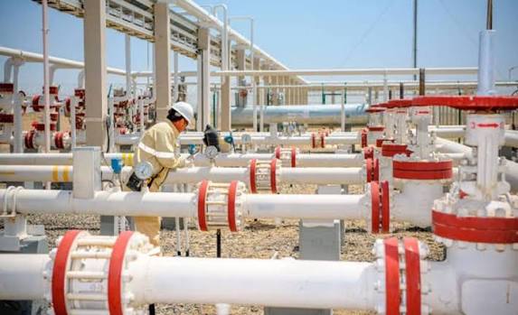 LCO storage tanks and refinery line